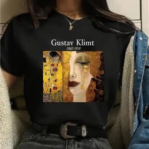 Graphic Artistic Print V-Neck Women's Top